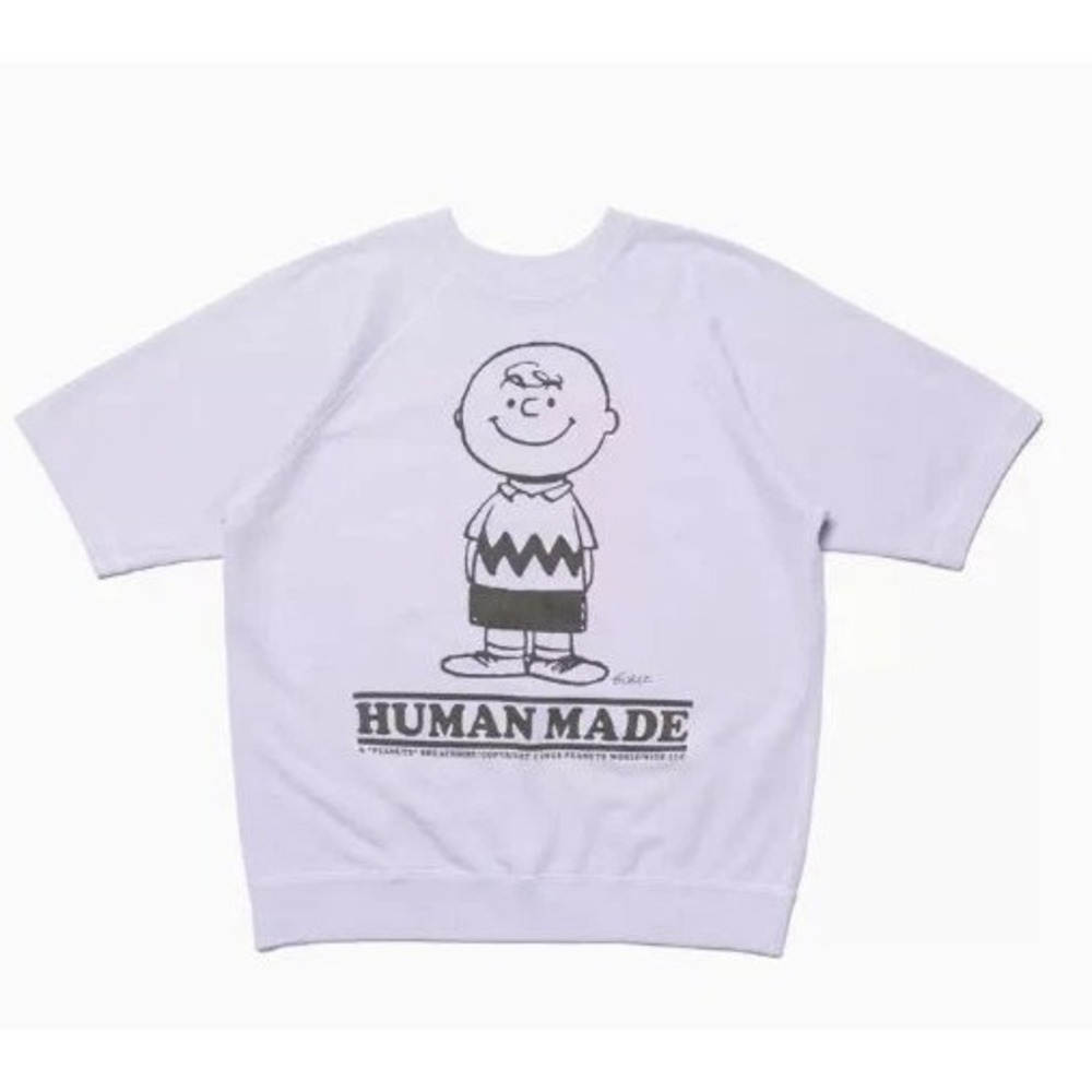NWT Human Made x Peanuts S/S Sweatshirt Purple XL HM25CS050 Japan SS23‎ NIGO